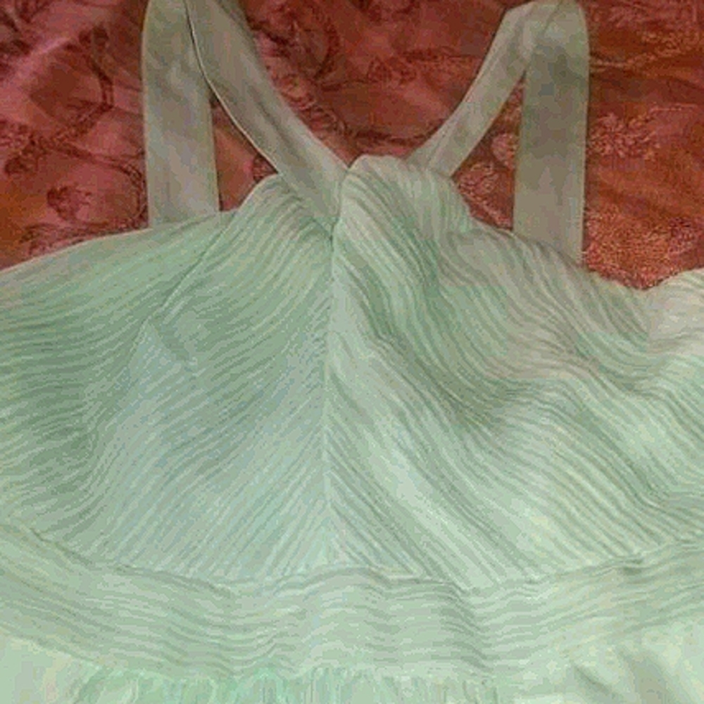mint green, high-low summer dress
